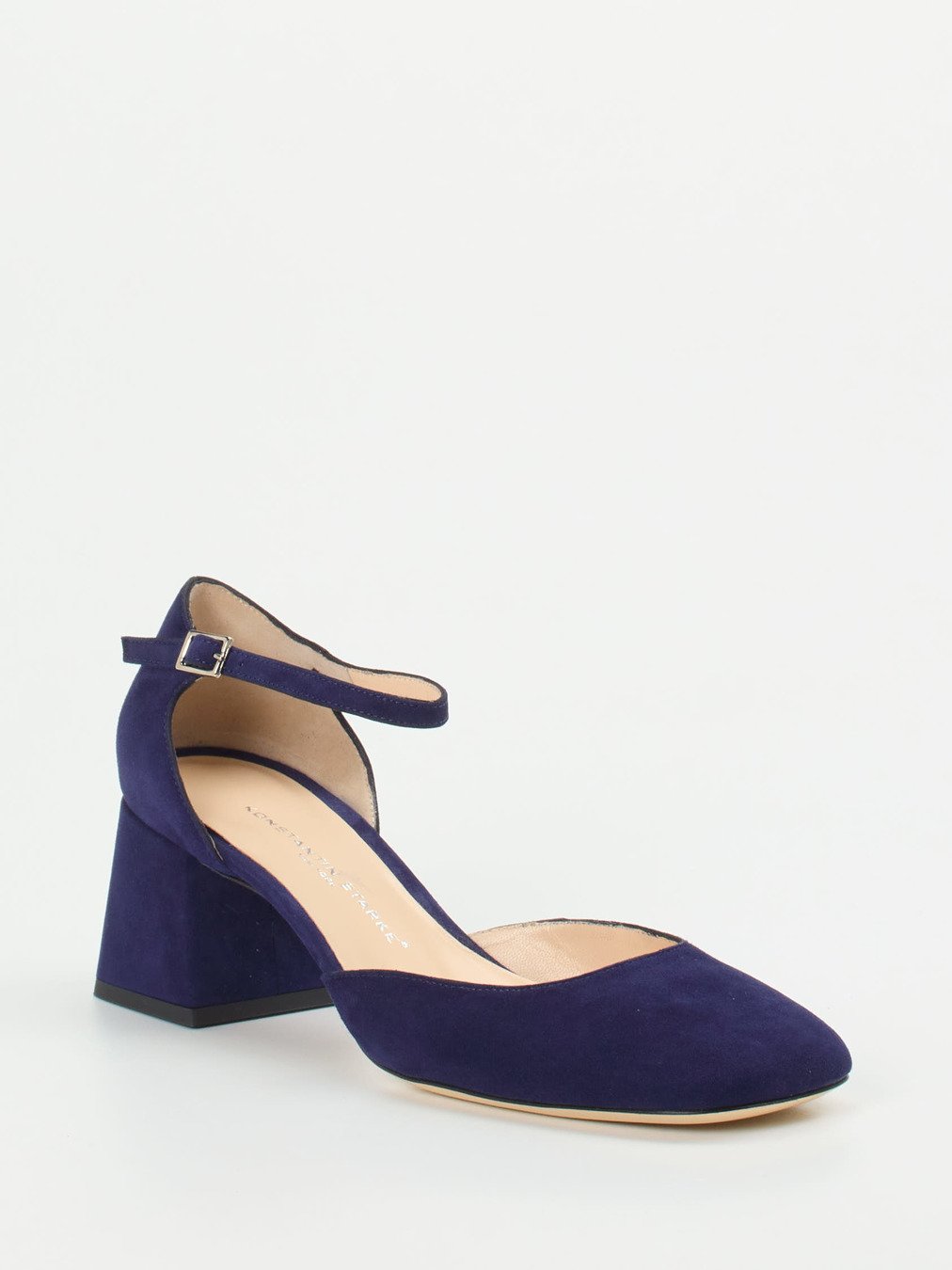 Konstantin Starke – Pumps aus Veloursleder tiefviolett