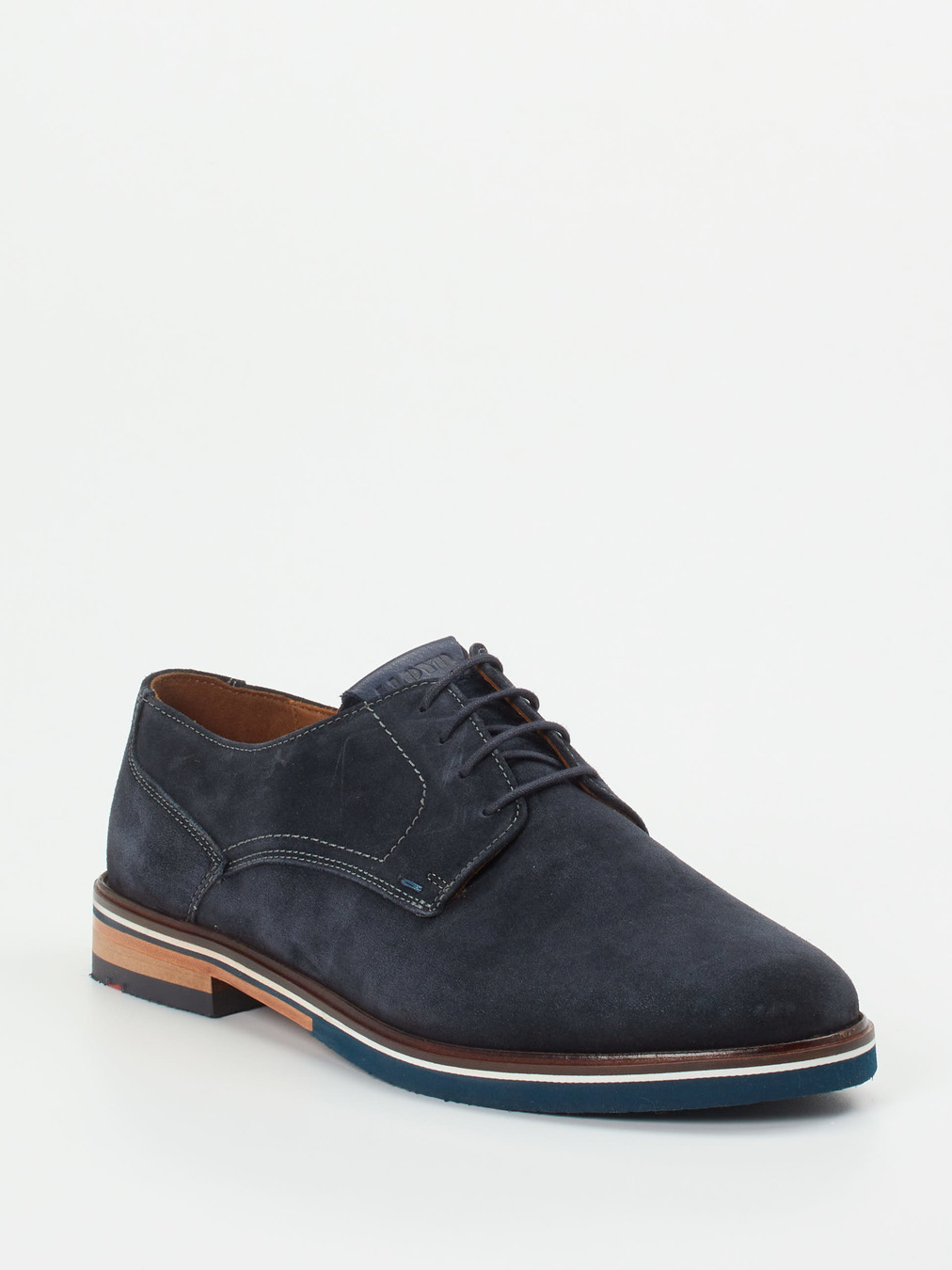 Lloyd – Derby-Schuhe aus Veloursleder Dunkelblau