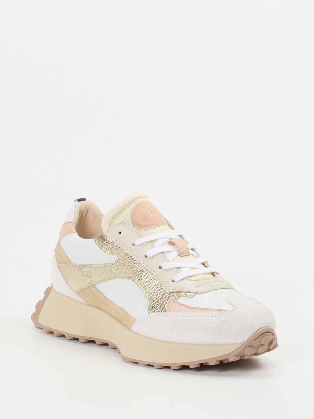 Piedi Nudi – Sneaker aus Kalbleder mit Metallic-Finish