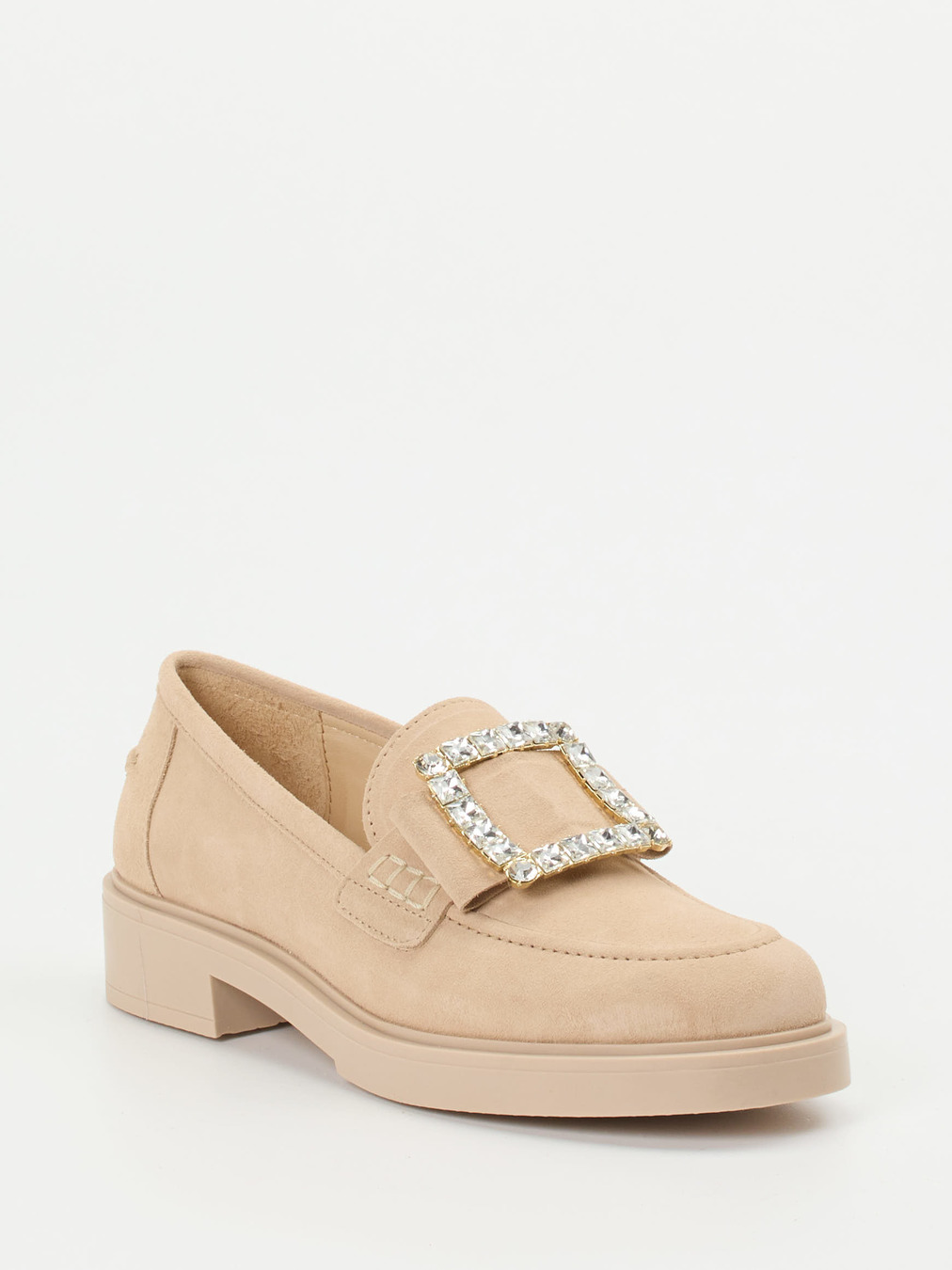 Ralph Harrison – Loafer aus Veloursleder Beige