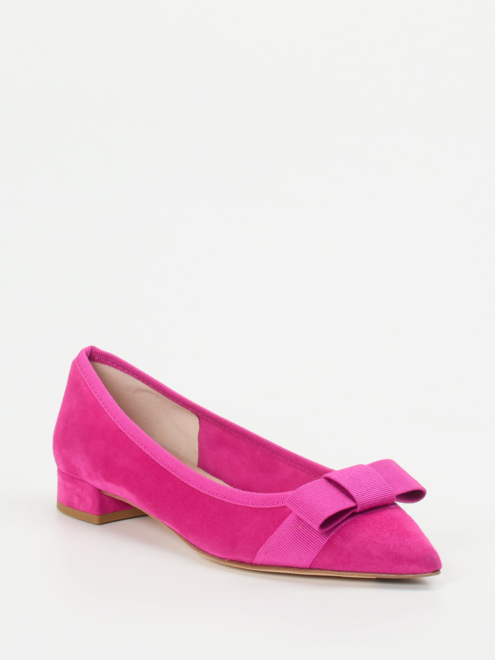 Andrea Puccini – Ballerinas aus Veloursleder Pink