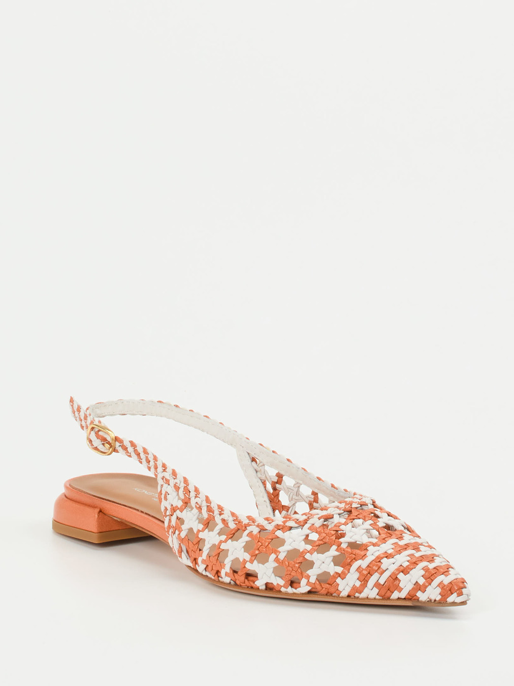 Konstantin Starke – Slingback-Ballerinas aus Flechtleder