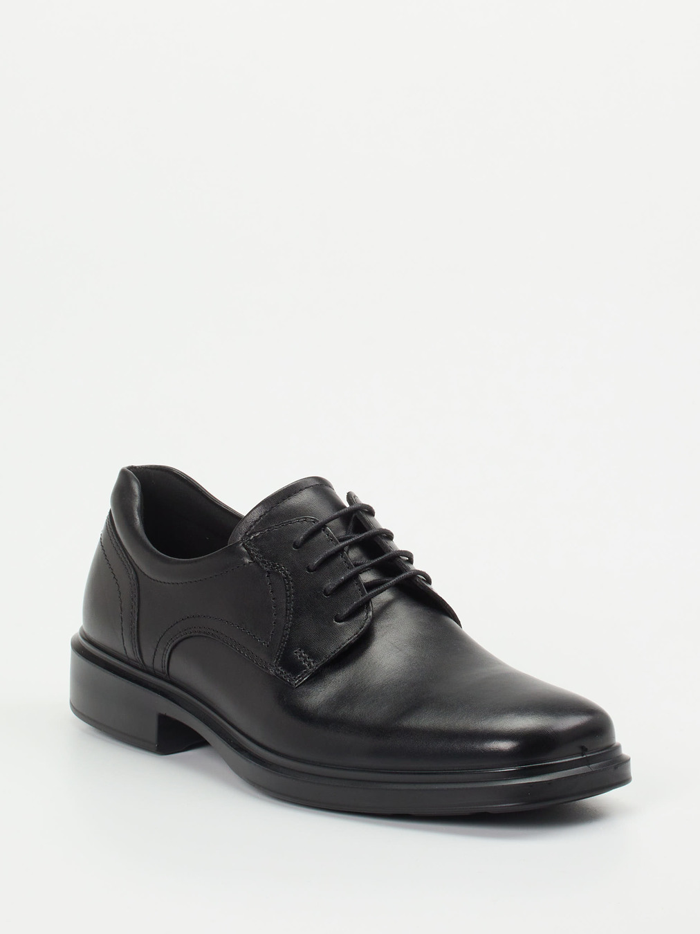 Ecco – Derby aus Kalbleder in Schwarz