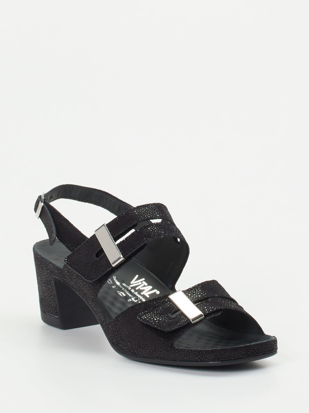 Vital – Komfort-Sandale aus Leder Schwarz