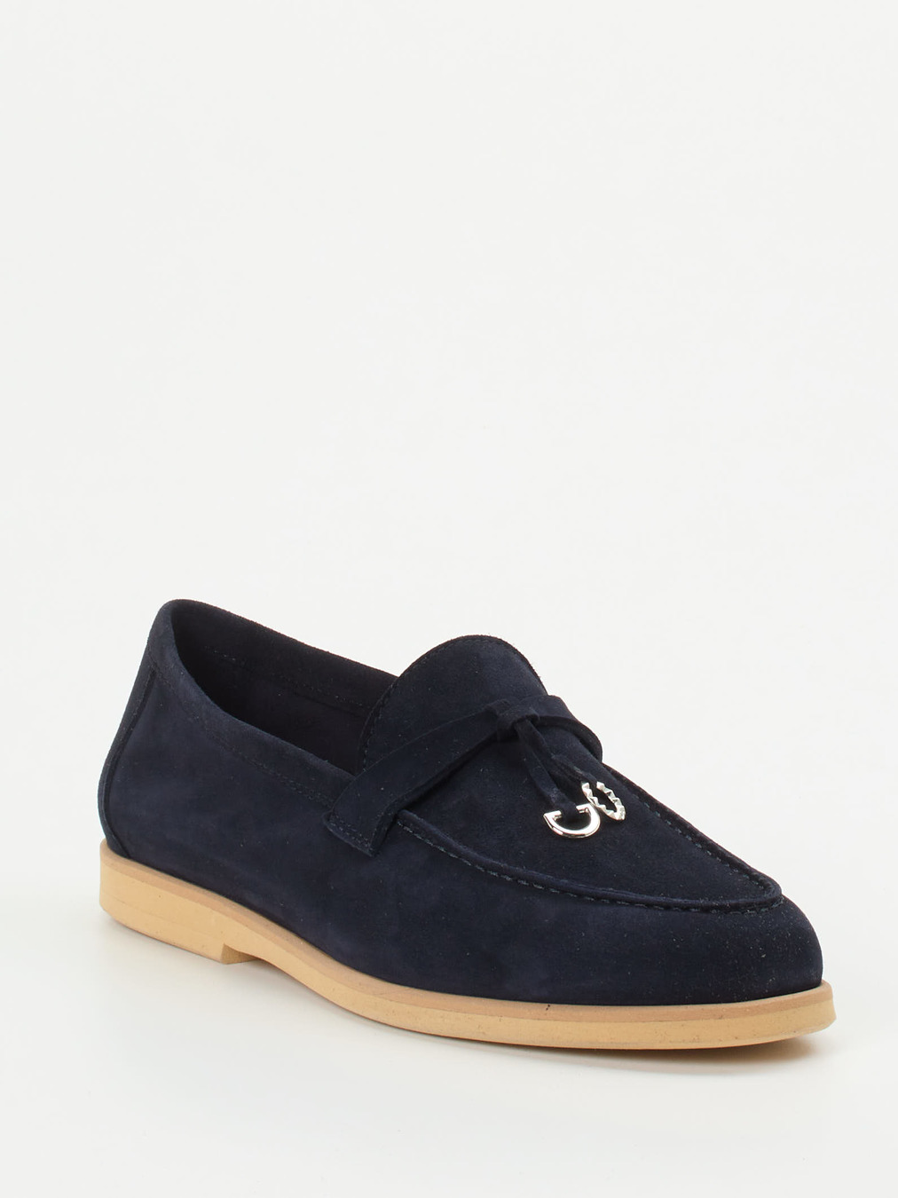 Maripé – Loafer aus Veloursleder Dunkelblau