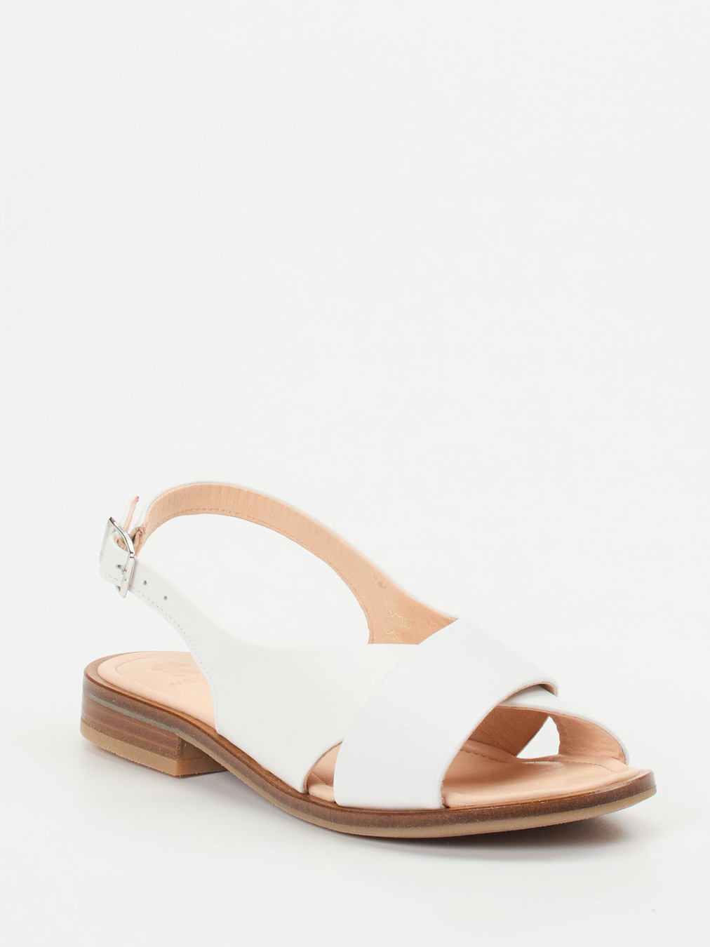 Werner – Slingback-Sandale aus Kalbleder Weiß