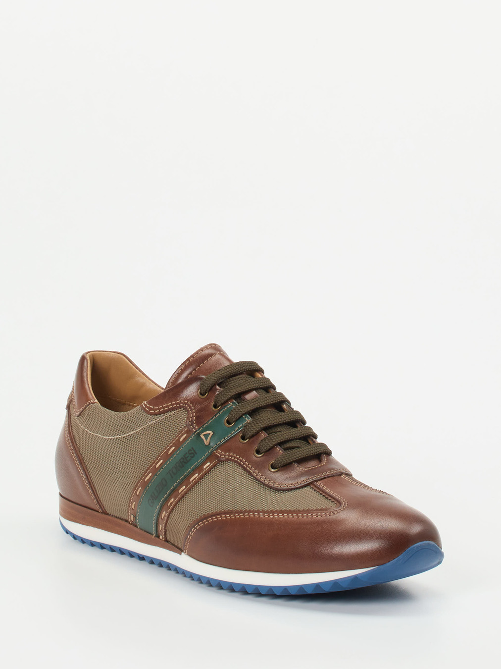 Galizio Torresi – Sneaker aus Kalbleder in Braun