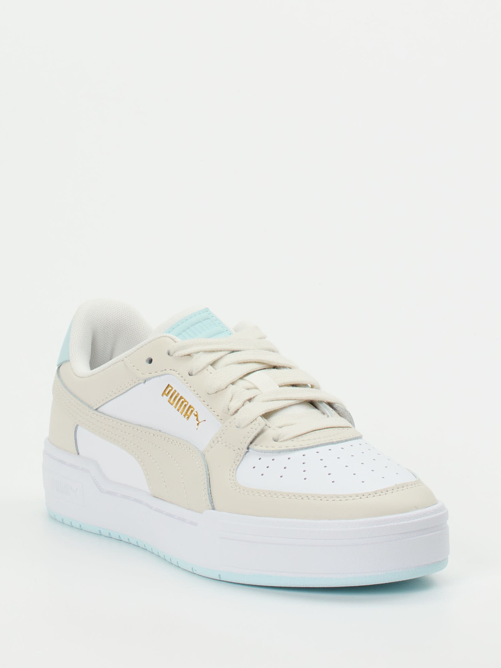 Puma – Low-Top Sneaker aus Leder in Pastelloptik
