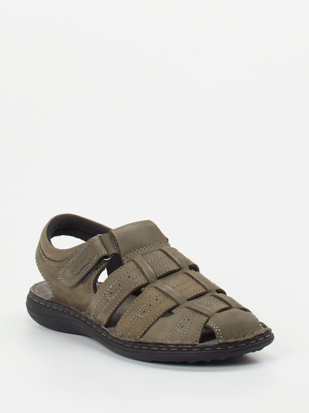 Josef Seibel – Fischersandalen aus Fettleder olivbraun