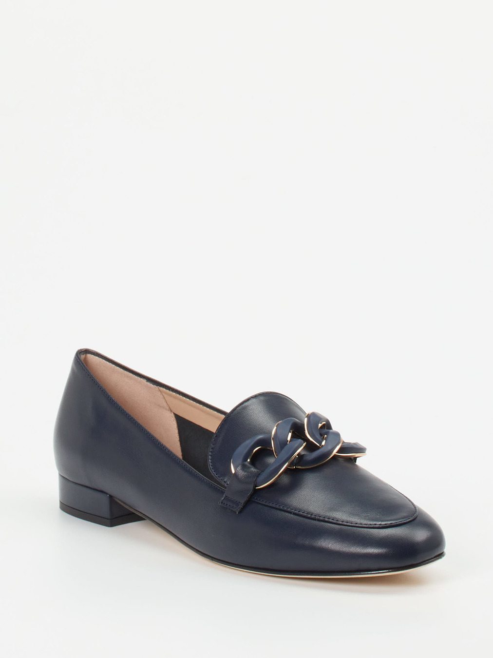 Andrea Puccini – Loafer aus Lammleder in Marineblau