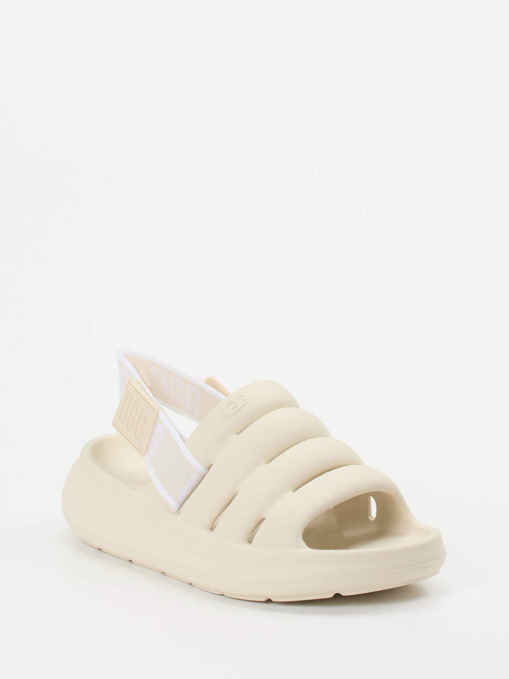 UGG – Chunky-Sandale aus Lammleder Cremebeige