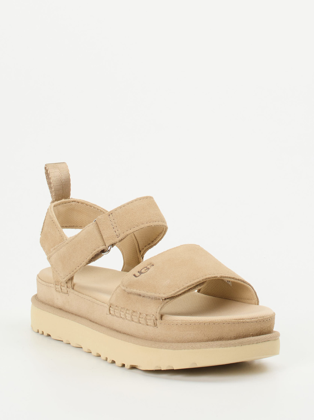 UGG – Trekking-Sandalen aus Veloursleder beige