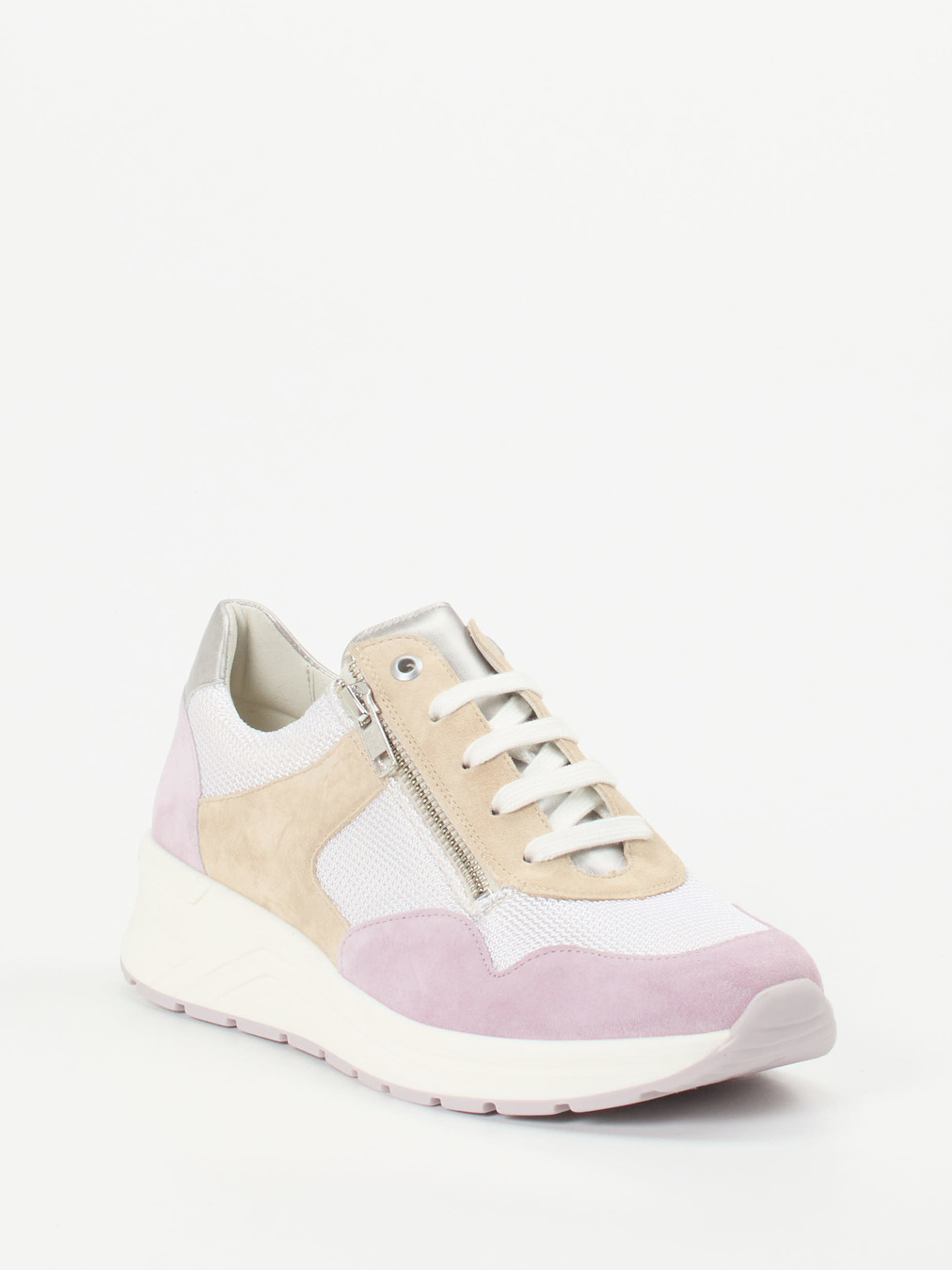 Solidus – Komfort-Sneaker aus Stretch und Veloursleder