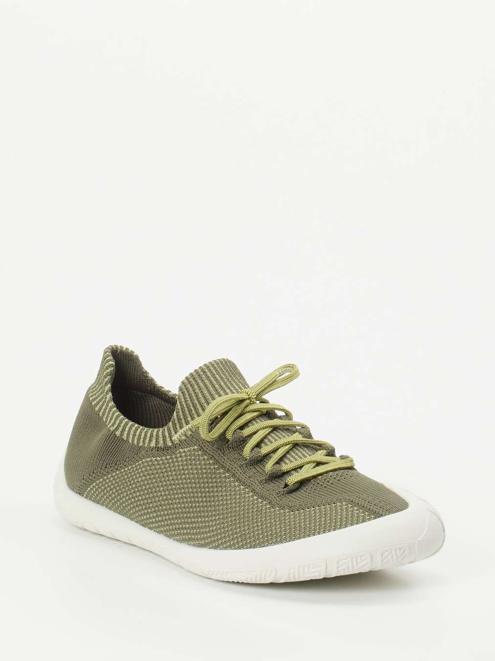 Camper – Low-Top-Sneaker aus Textilstrick Olivgrün