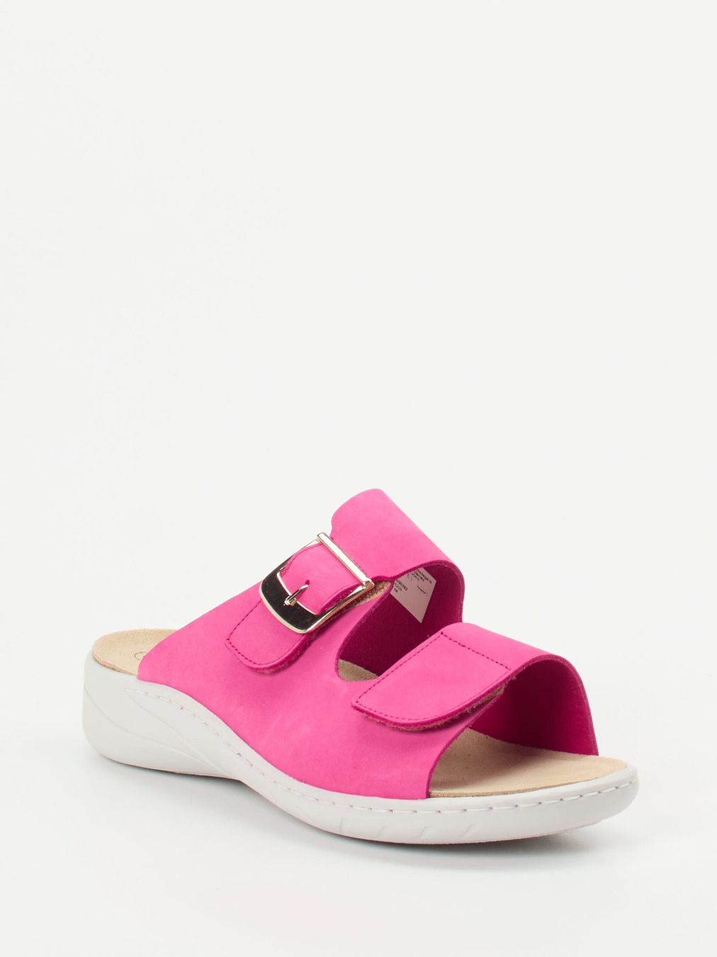 Solidus – Komfort-Pantolette aus Nubukleder pink