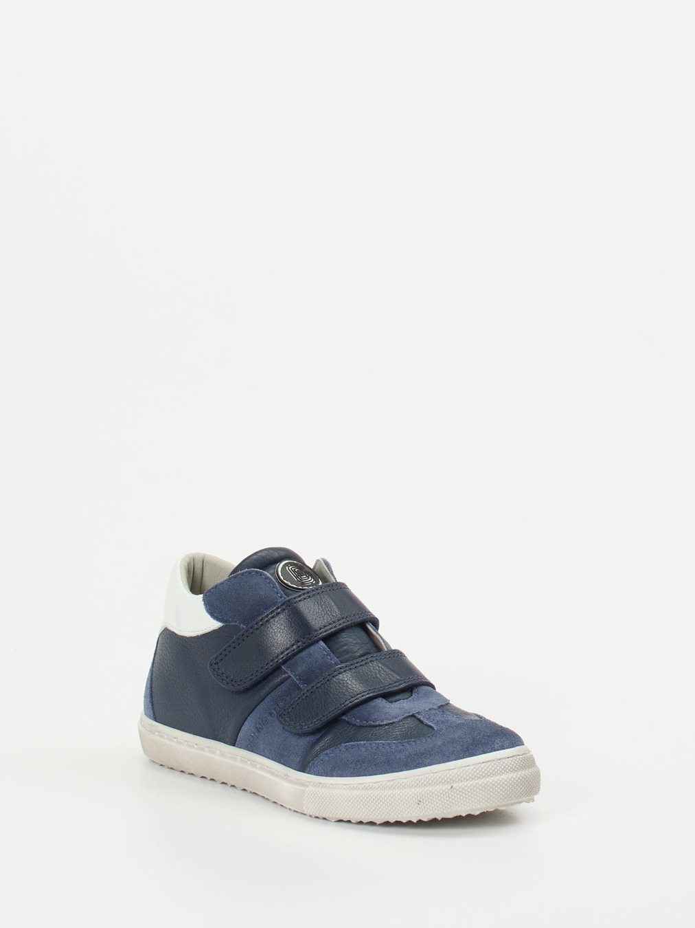 Däumling – Klett-Sneaker aus Kalbleder in Blau