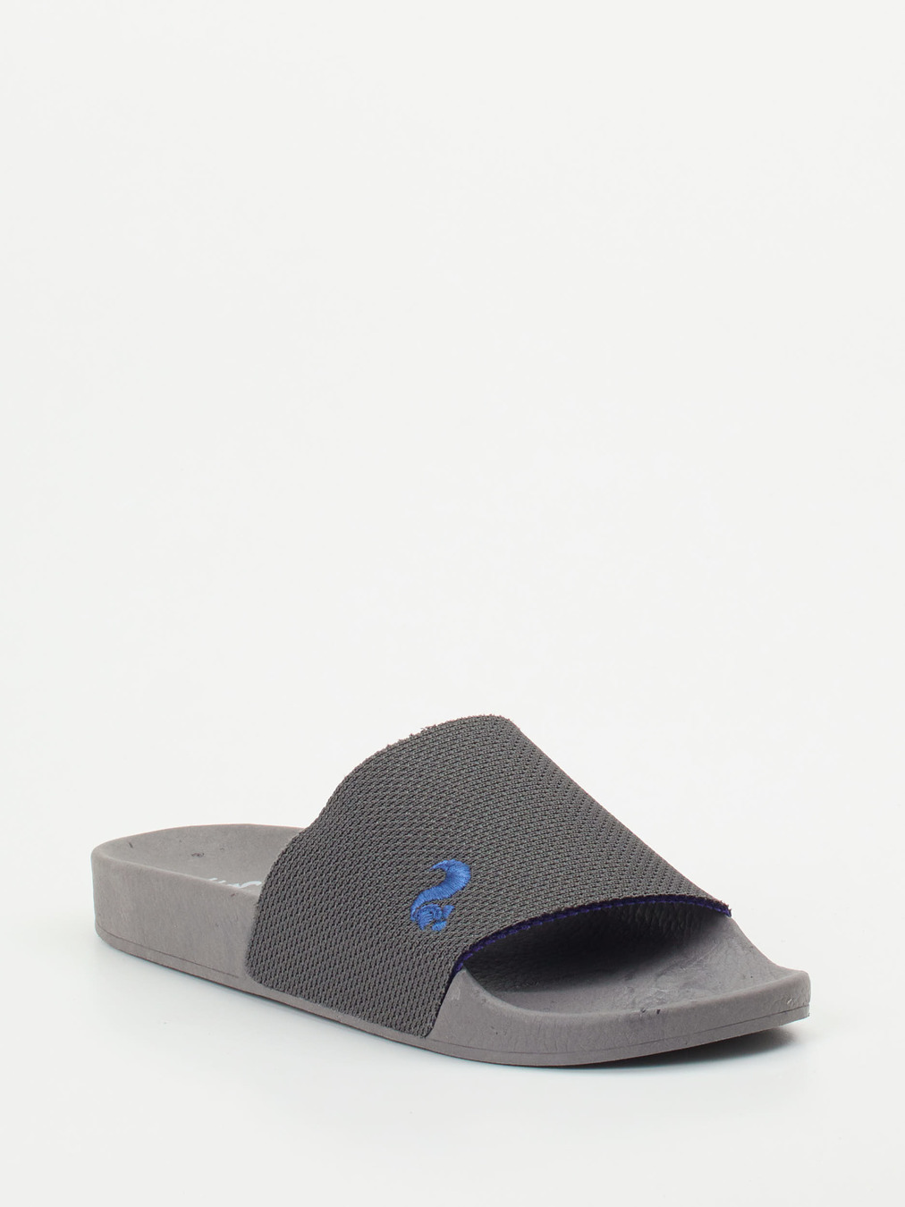 Thies – Slides aus Textil mit EVA-Fußbett in Grau