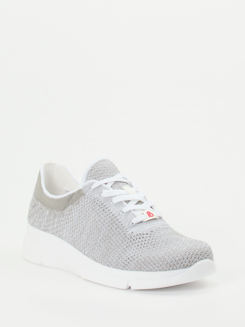 Berkemann – Komfort-Sneaker aus gestricktem Textil Hellgrau