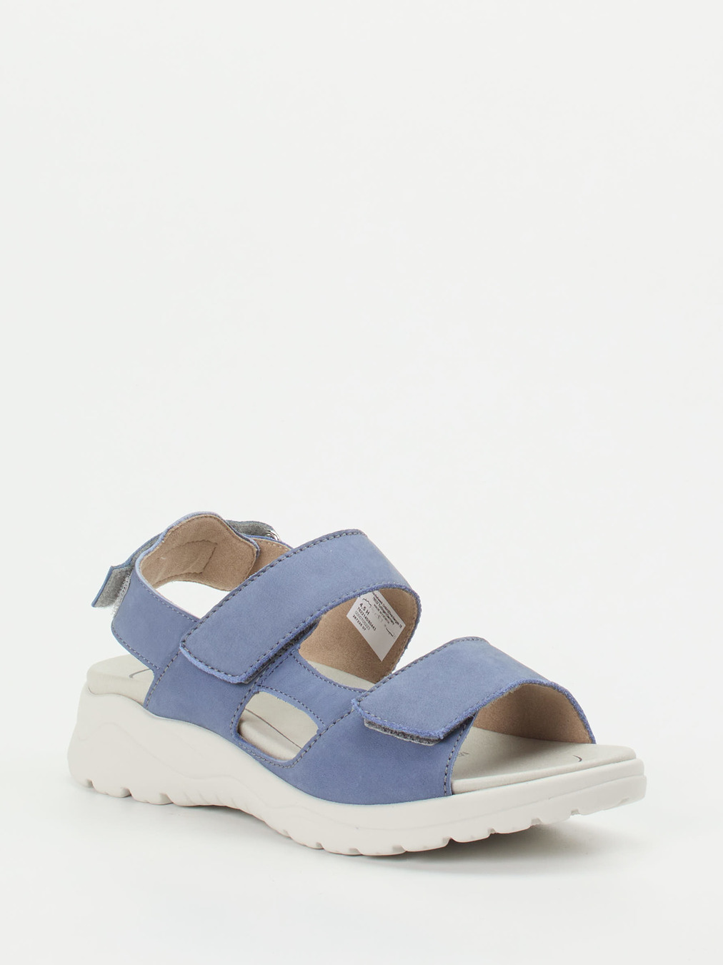 Solidus – Komfortsandalen aus Nubukleder jeansblau
