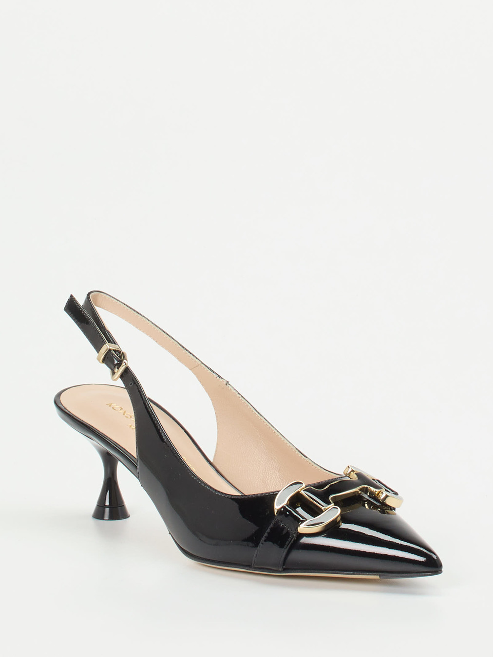 Konstantin Starke – Slingback-Pumps aus Lackleder Schwarz