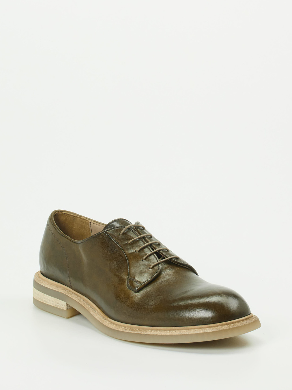 Lemargo – Derby-Schuhe aus Cordovanleder olivgrün