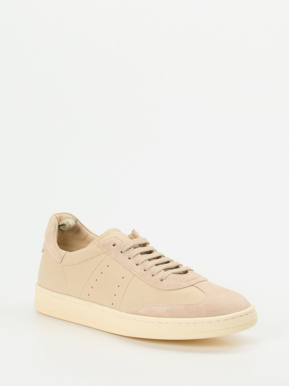 Officine Creative – Sneaker aus Veloursleder Beige