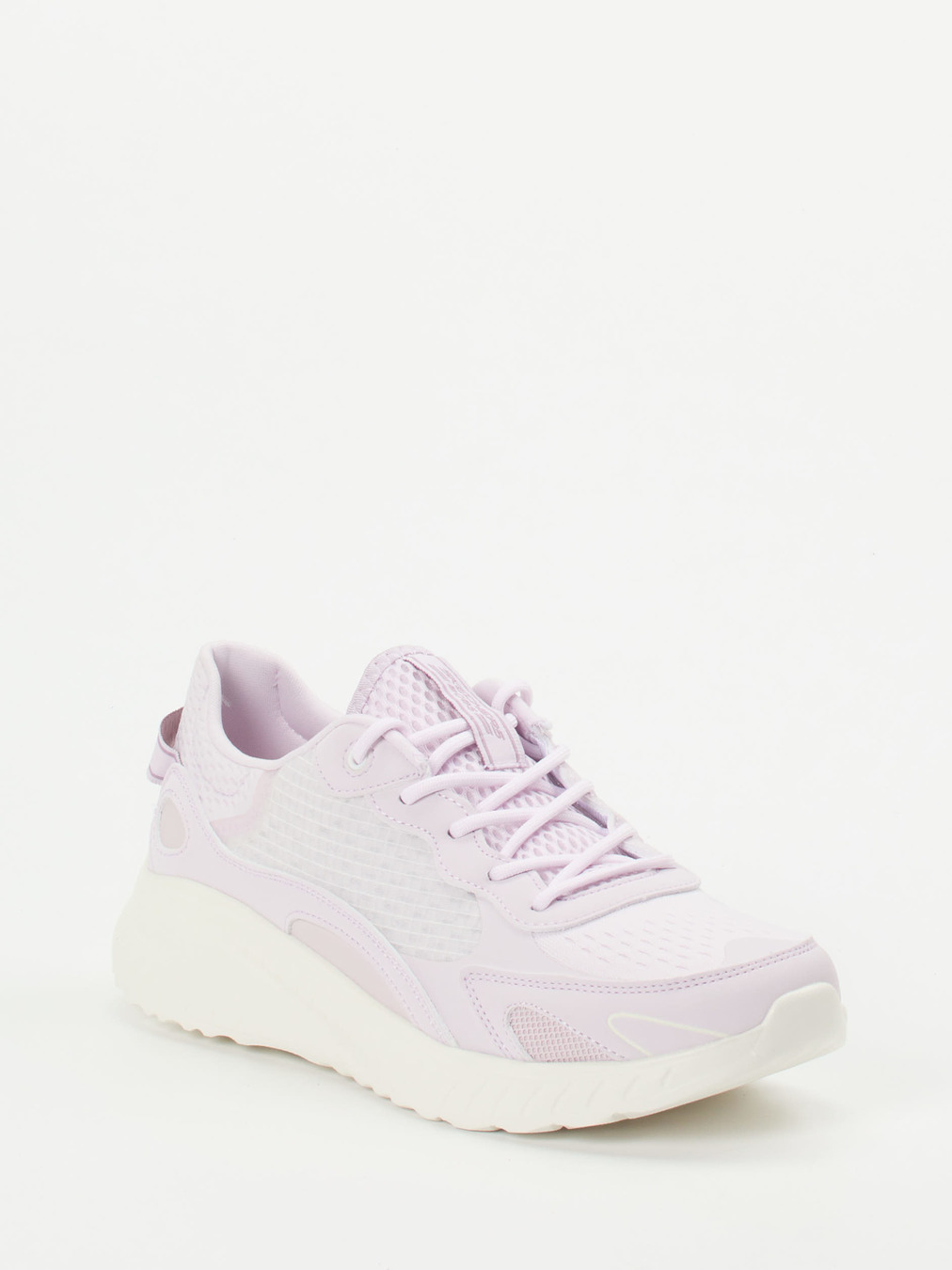 Skechers – Freizeitsneaker aus Textil in Pastellflieder