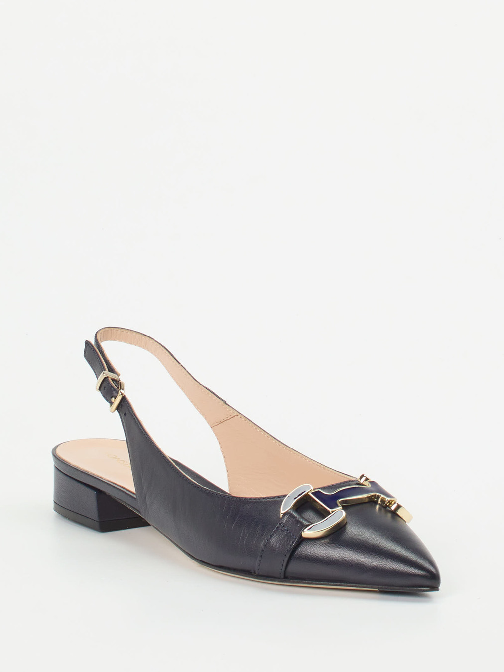 Konstantin Starke – Slingpumps aus Lammleder Dunkelblau