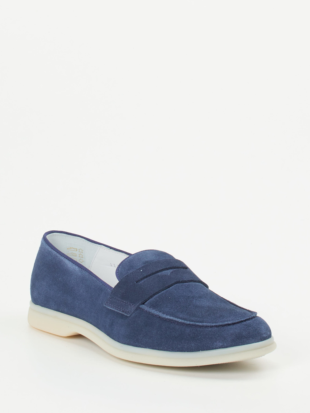 Konstantin Starke – Loafer aus Veloursleder marineblau
