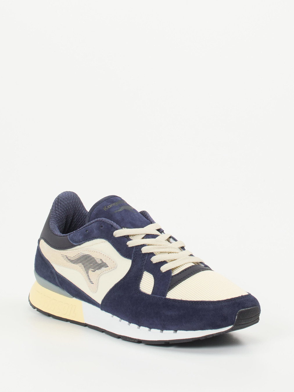 Kangaroos – Sneaker aus Veloursleder und Mesh Dunkelblau