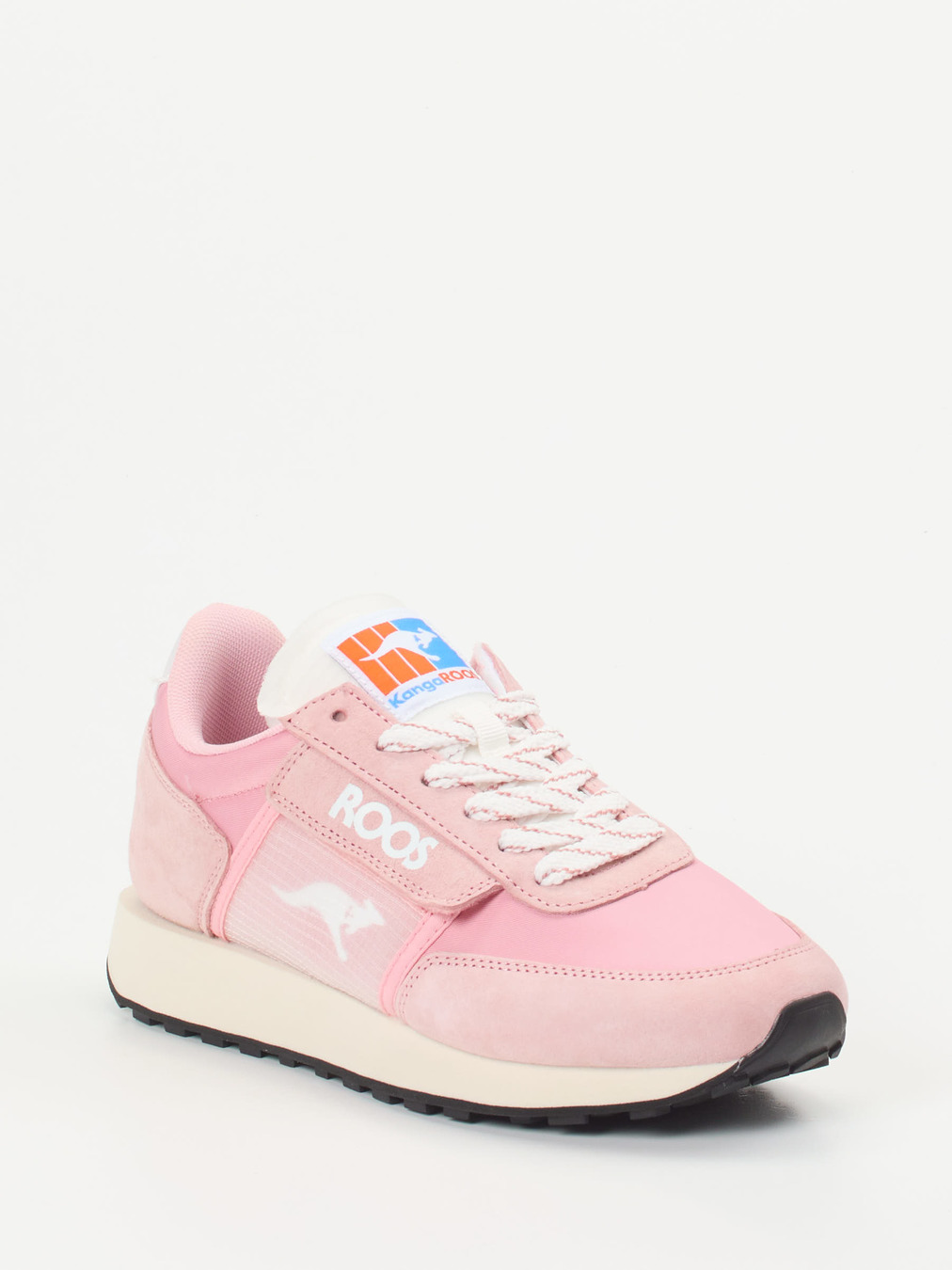 Kangaroos – Sneaker aus Textil und Veloursleder rosa