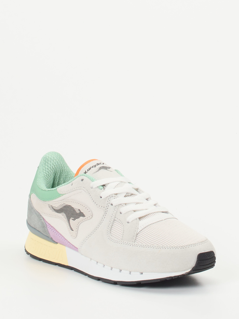 Kangaroos – Retro-Sneaker aus Mesh und Veloursleder