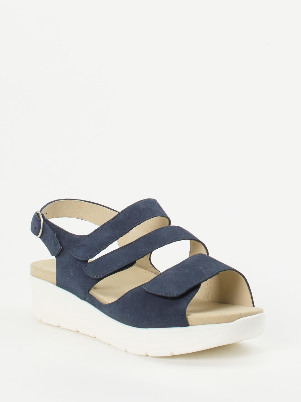 Solidus – Sandalette aus Nubukleder in Dunkelblau