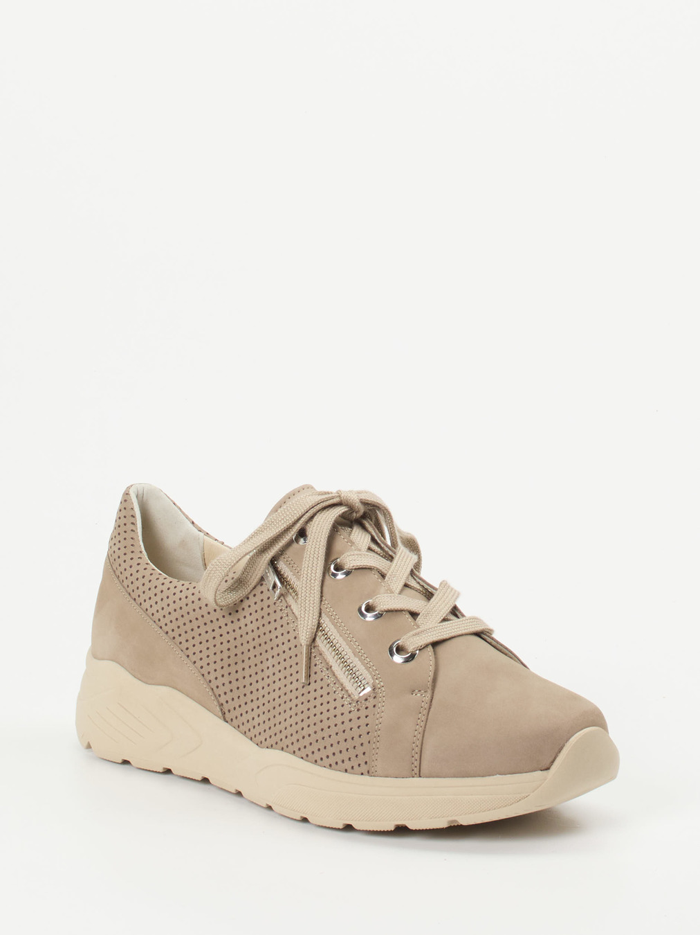 Solidus – Komfort-Sneaker aus Nubukleder beige