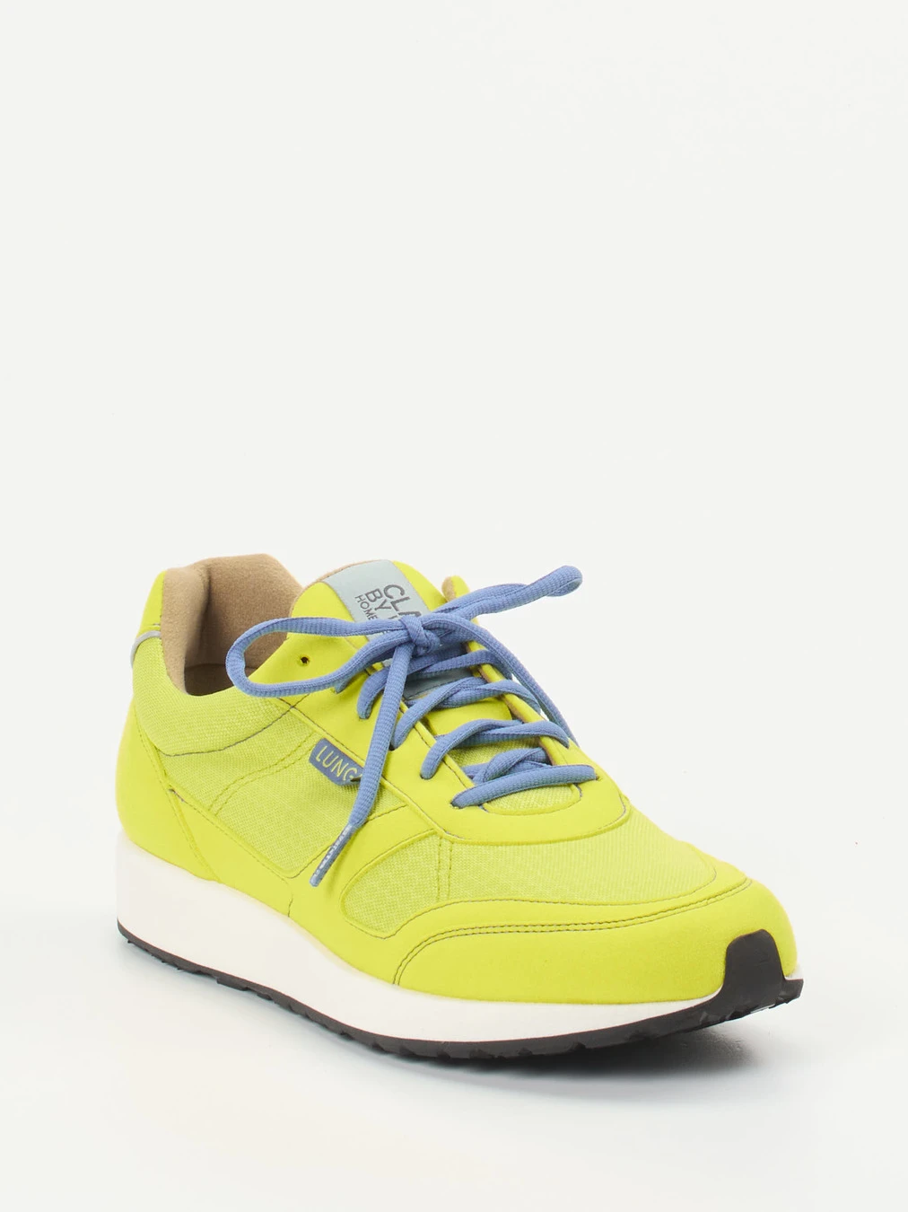 Lunge – Sneaker aus Textil in Limettengelb