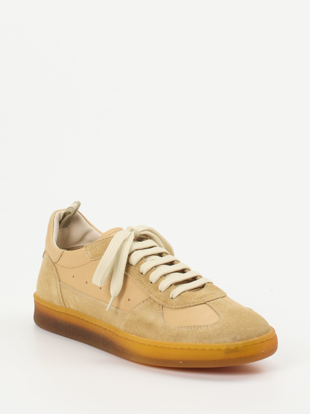 Officine Creative – Sneaker aus Veloursleder braun