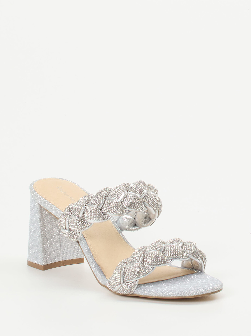 Ralph Harrison – Pantolette aus Textil in Silber