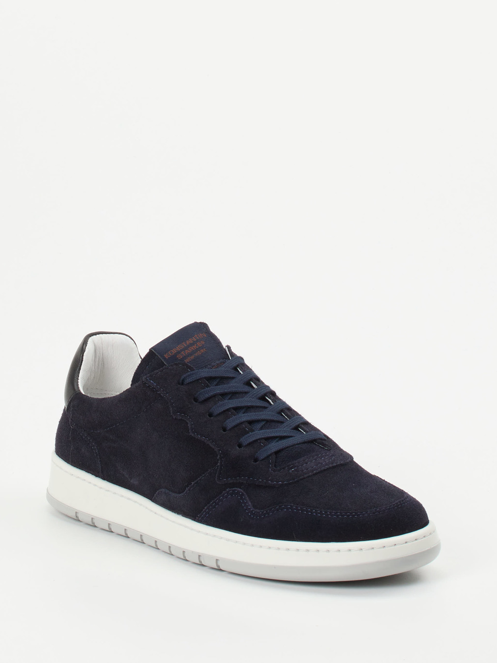 Konstantin Starke – Sneaker aus Veloursleder navyblau