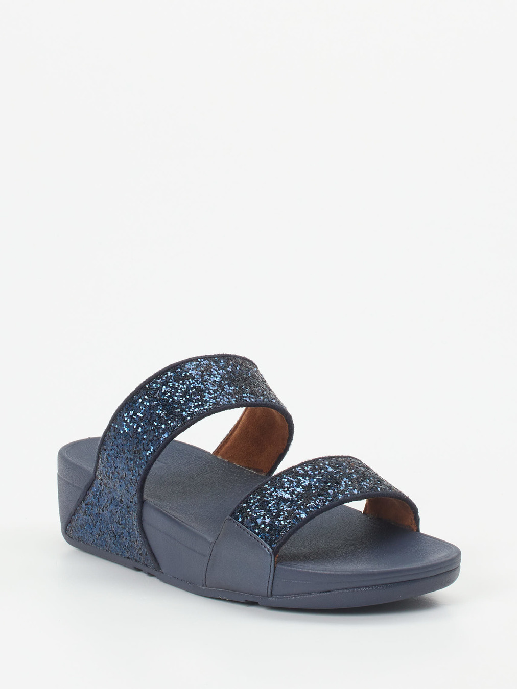 FitFlop – Komfort-Slides aus Textil mit Glitzer