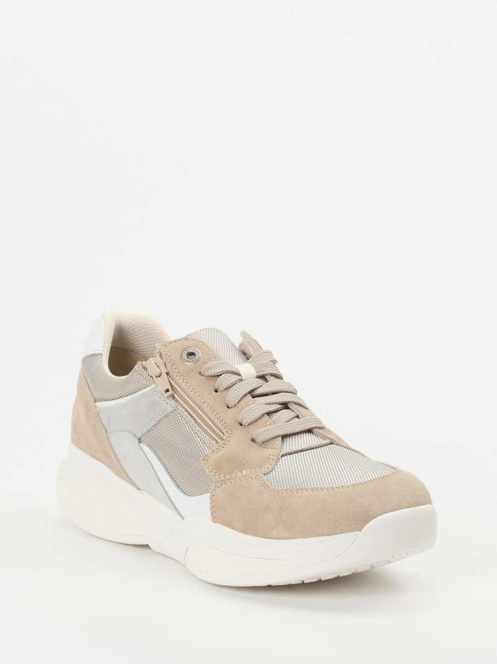 XSENSIBLE – Komfort-Sneaker aus Veloursleder beige