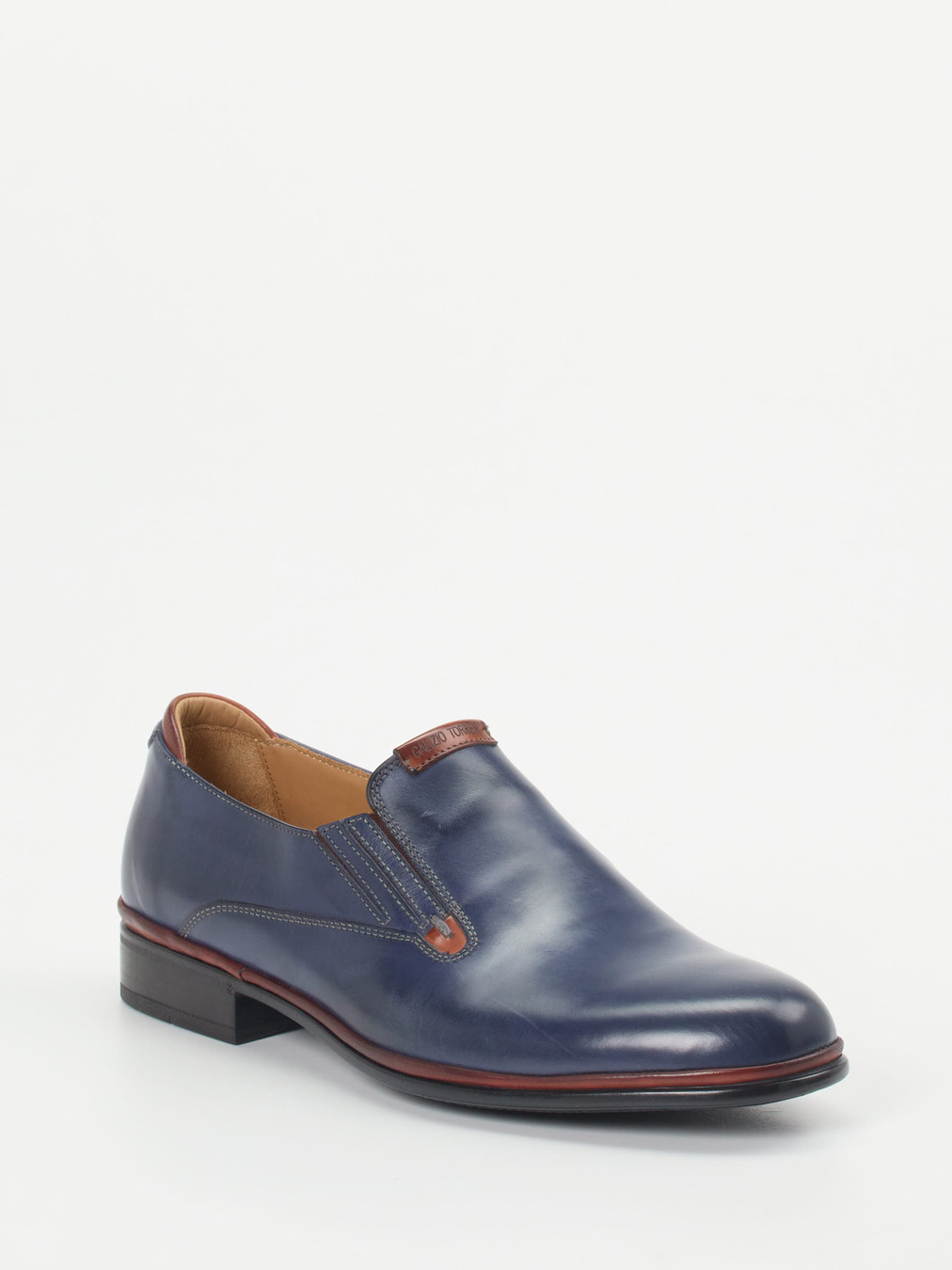 Galizio Torresi – Business-Slipper aus Kalbleder Dunkelblau