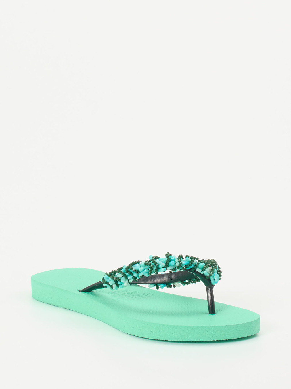 Uzurii – Zehentrenner aus Gummi mit Perlenverzierung