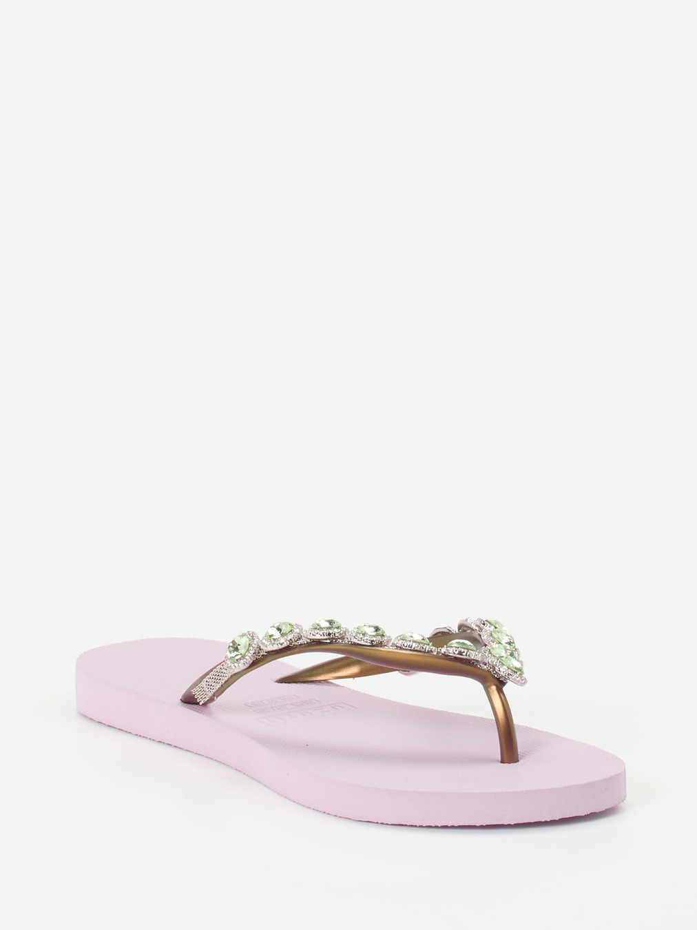 Uzurii – Zehentrenner aus Gummi mit Strass in Flieder