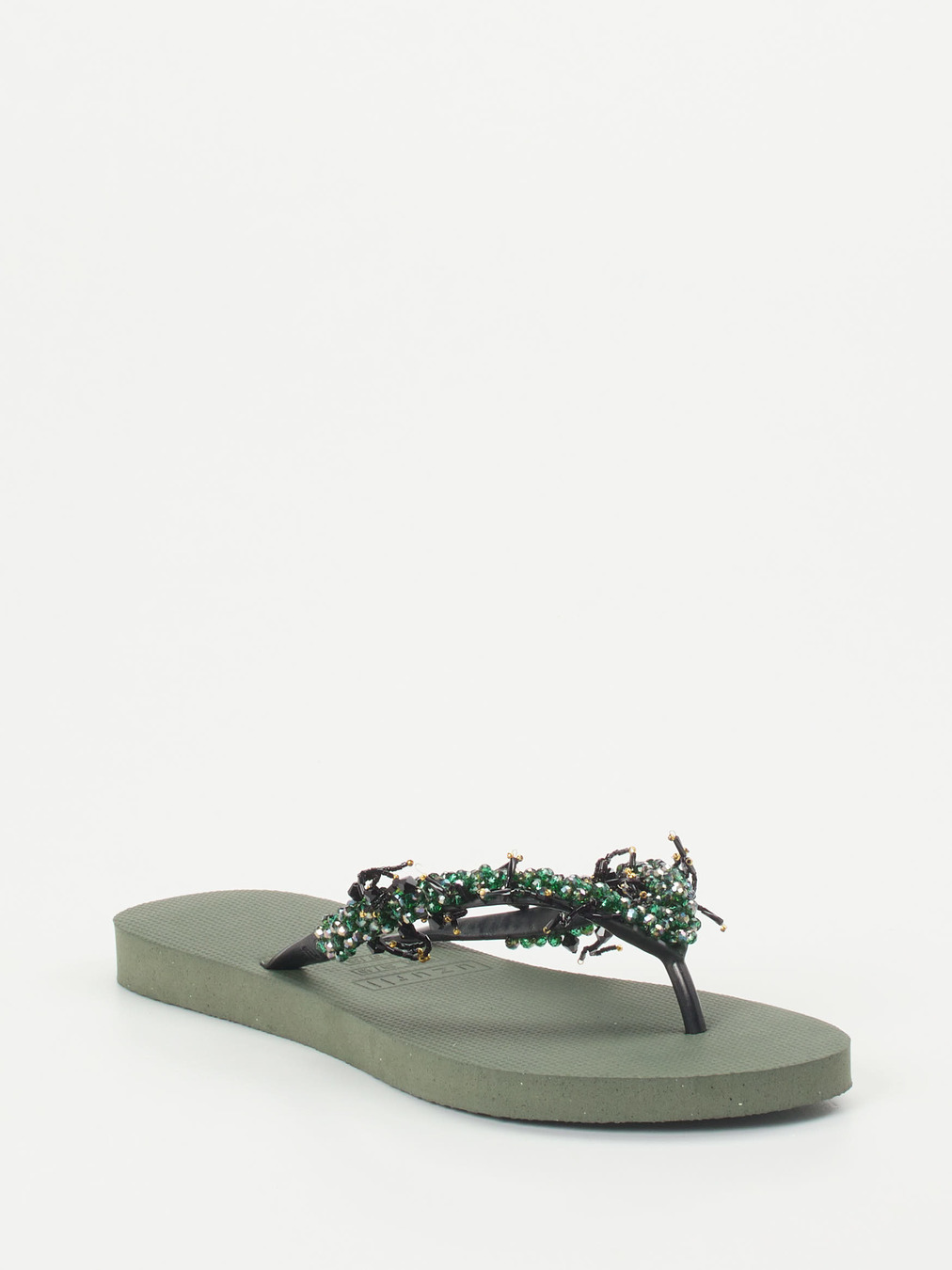 Uzurii – Zehentrenner aus Gummi mit Perlenbesatz