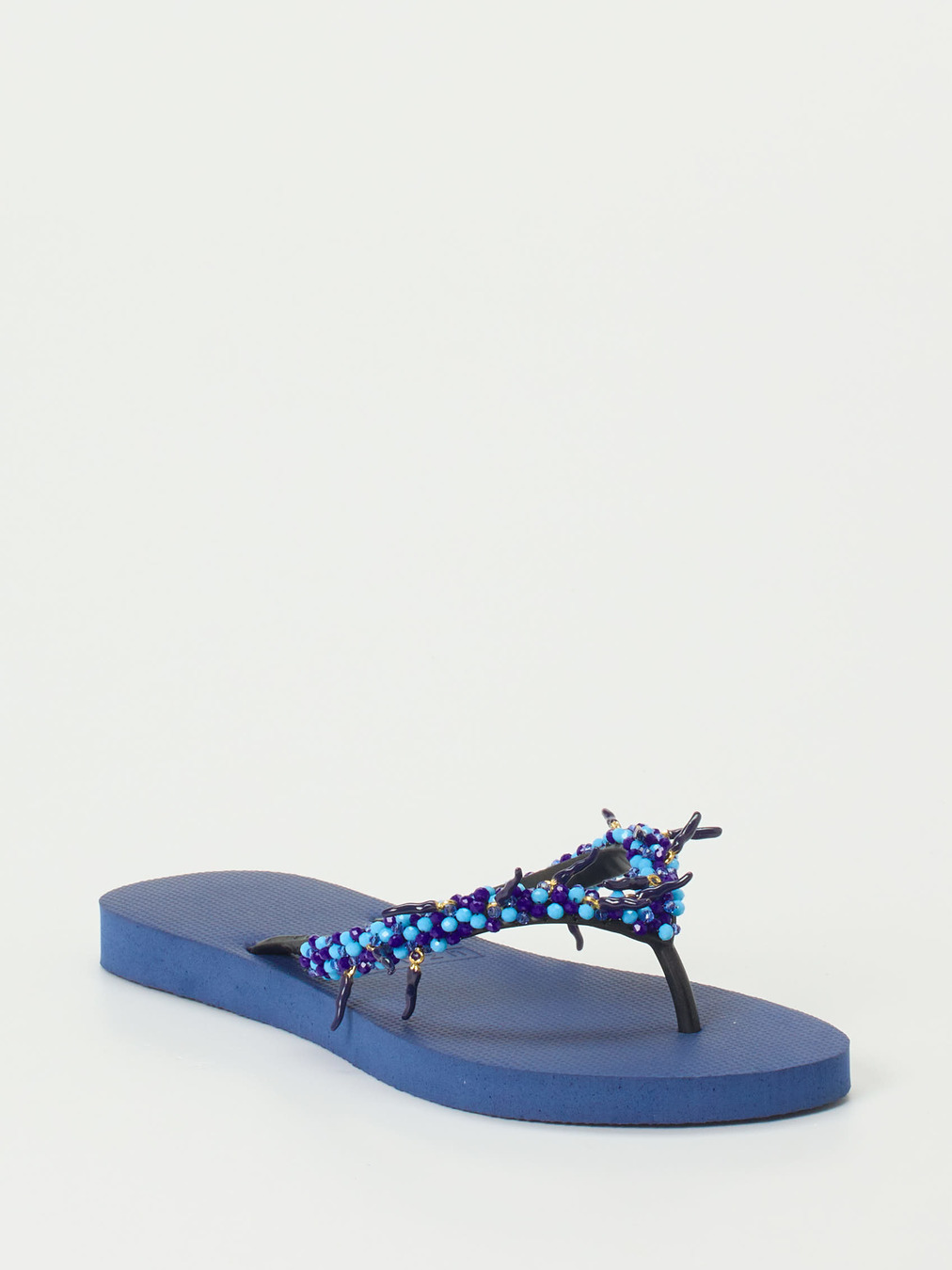 Uzurii – Zehentrenner aus Gummi mit Perlenbesatz