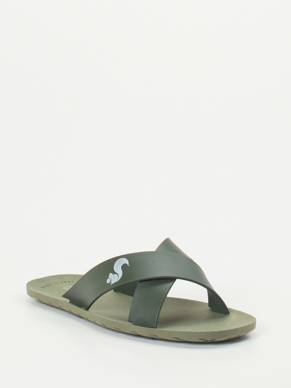 Thies – Slides aus Synthetik in Olivgrün