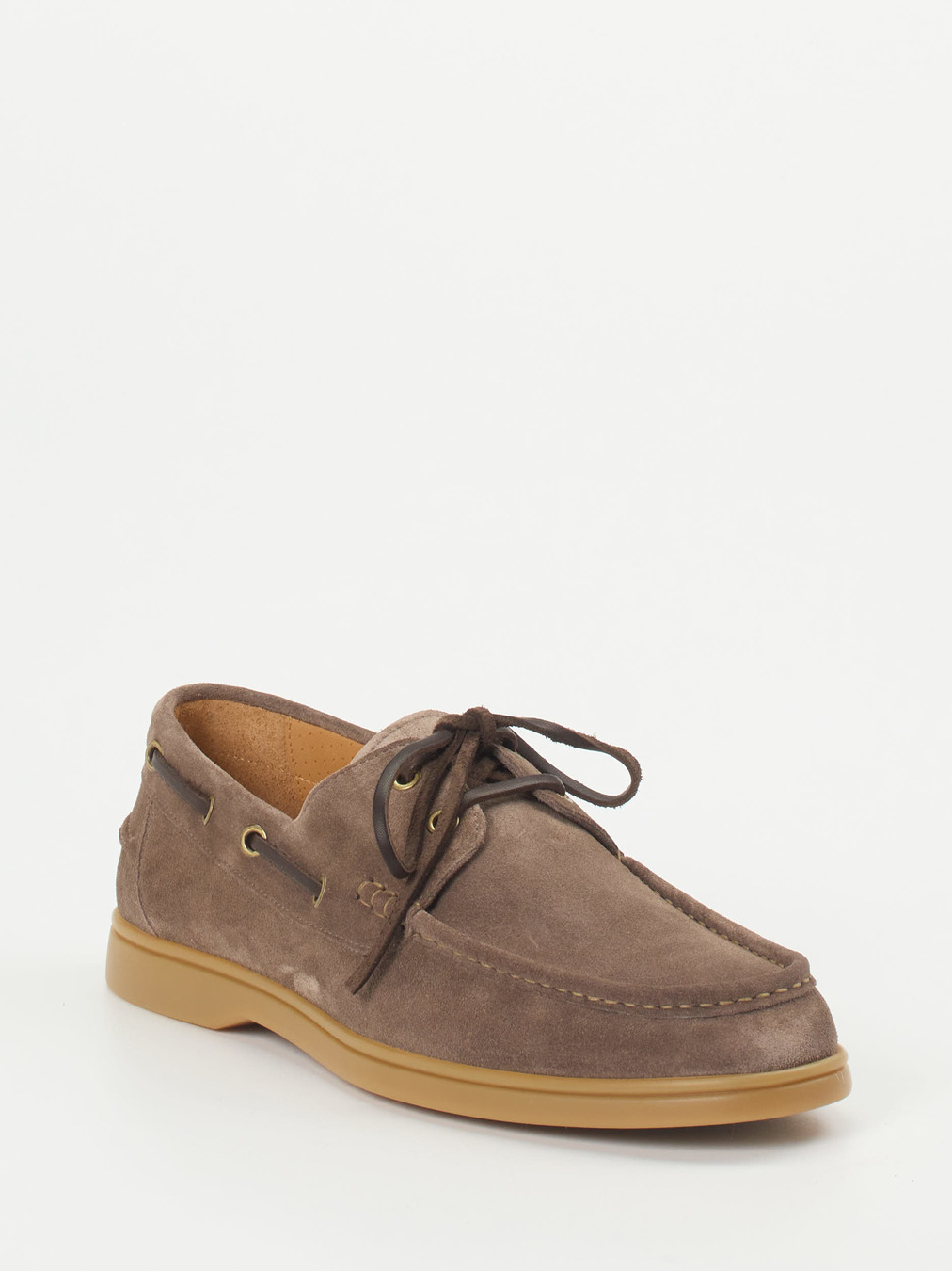 Konstantin Starke – Bootsschuh aus Veloursleder Braun