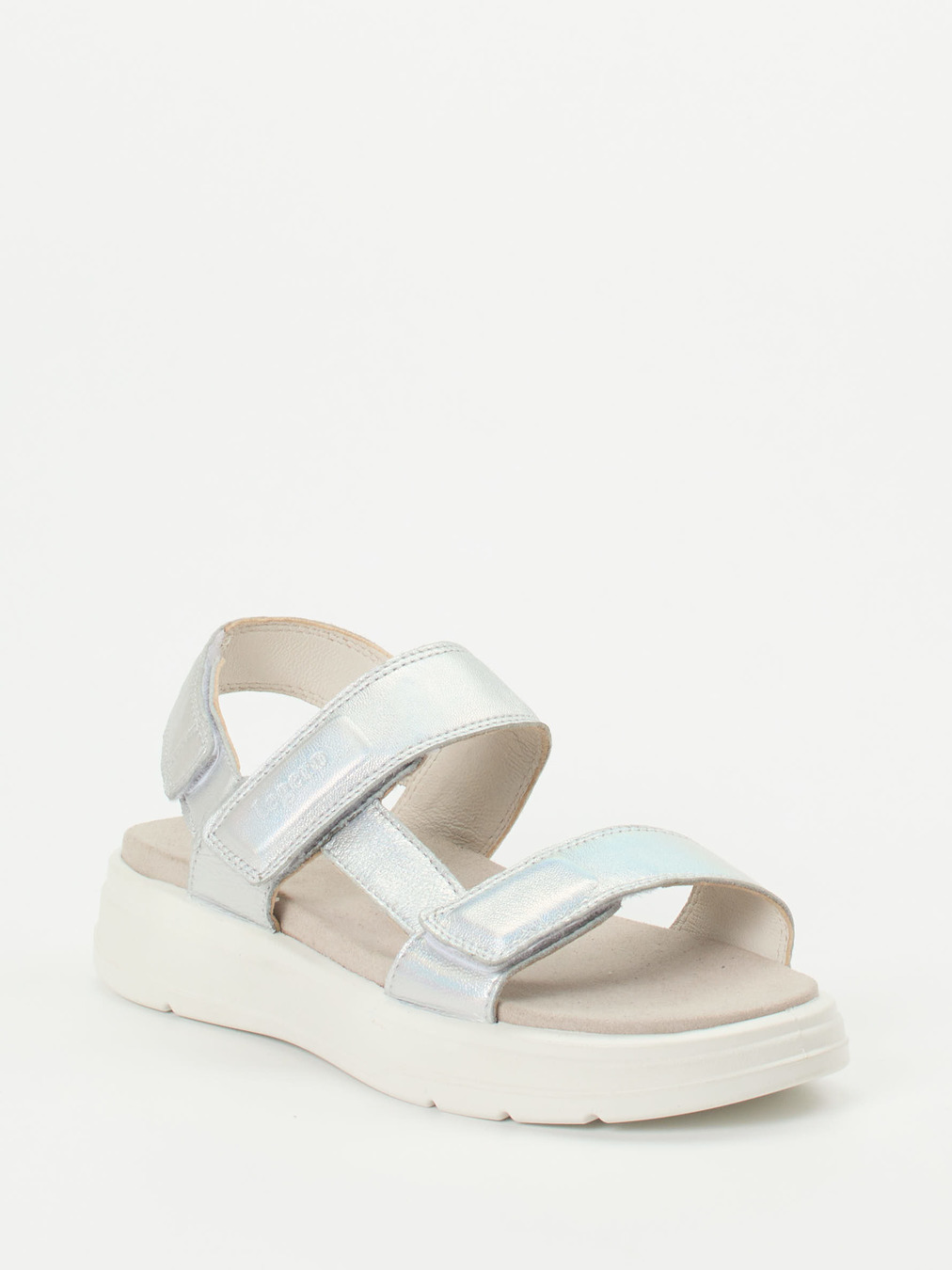 Legero – Komfort-Sandalen aus Metallicleder silber