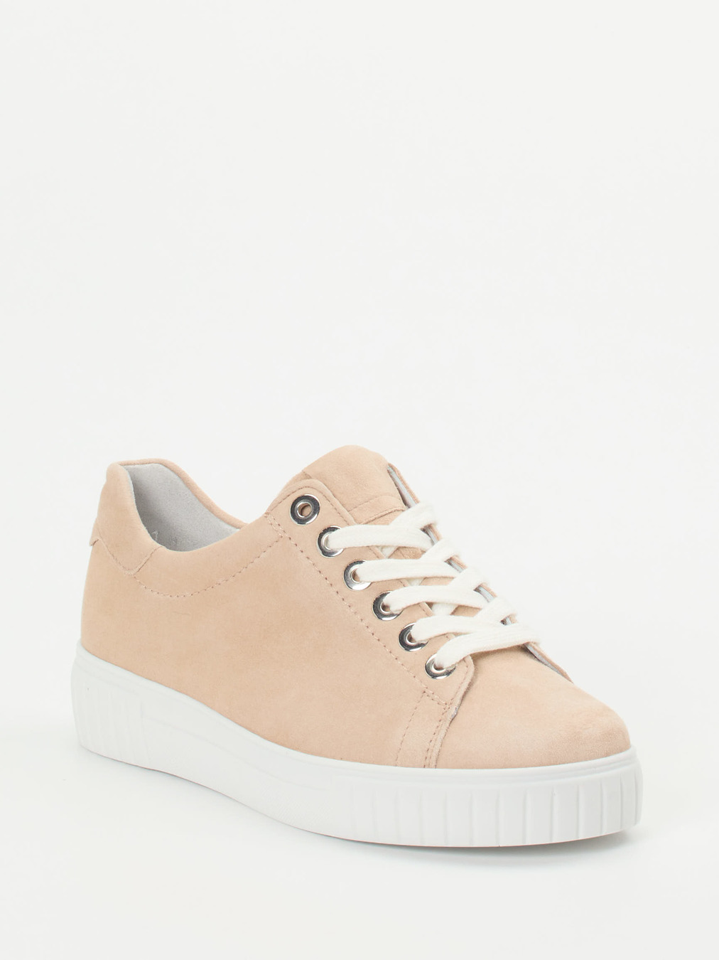 Semler – Sneaker aus Veloursleder beige