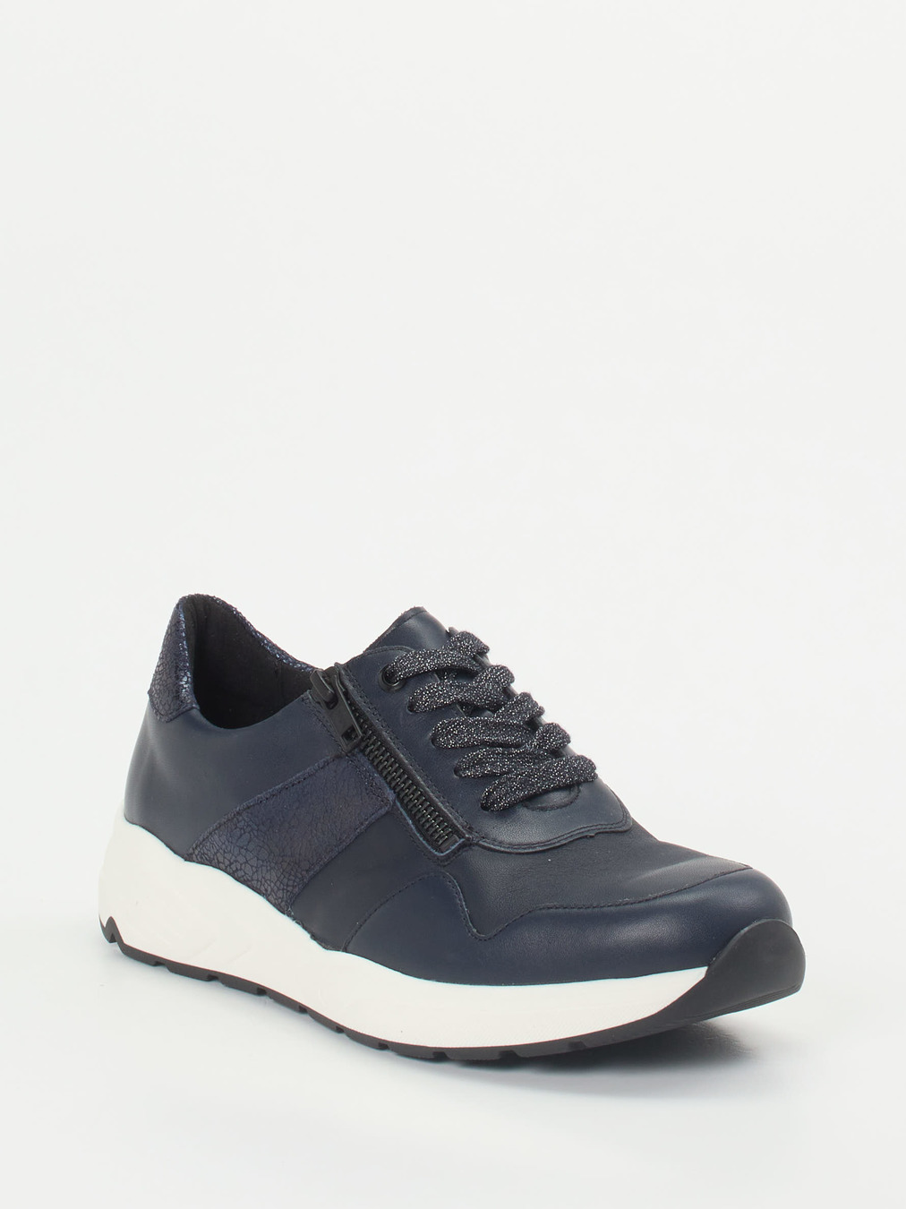 Solidus – Komfort-Sneaker aus Stretch in Nachtblau